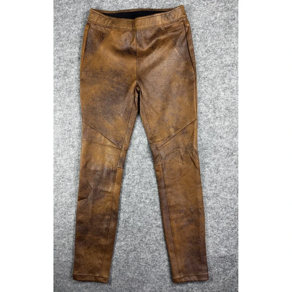 Free People Faux Suede Leggings‎ Women's 4 Brown Stretch Boho Chic Pants